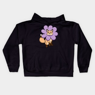 Sunny the Fox Flower Kids Hoodie